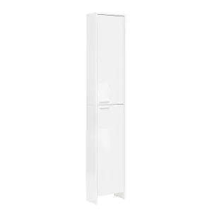 Weißer Badezimmer-Hochschrank Mit Zwei Türen – Taipunas 10