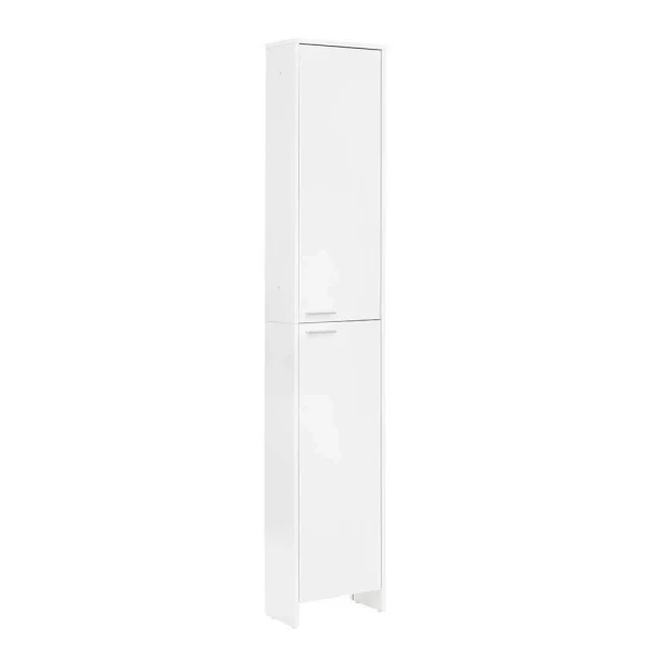 Weißer Badezimmer-Hochschrank Mit Zwei Türen – Taipunas 3