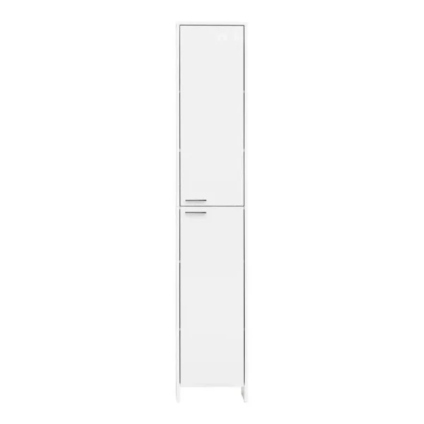 Weißer Badezimmer-Hochschrank Mit Zwei Türen – Taipunas 5