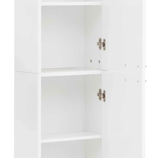 Weißer Badezimmer-Hochschrank Mit Zwei Türen – Taipunas 7