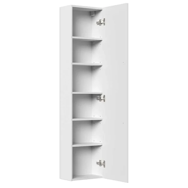 Weißer Hochglanz Badezimmerschrank Mit Tür – Nene I 4