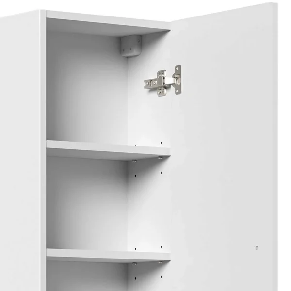 Weißer Hochglanz Badezimmerschrank Mit Tür – Nene I 5