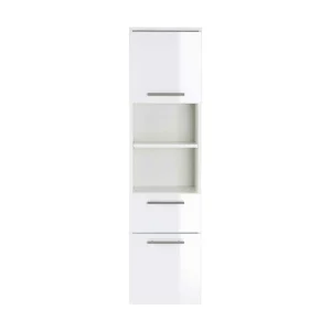 Weißer Hochglanz Badschrank Für Die Wand – Sondava I 12