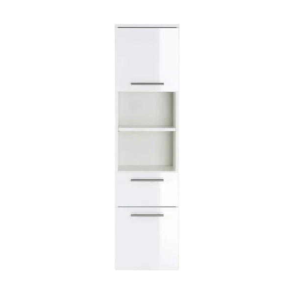 Weißer Hochglanz Badschrank Für Die Wand – Sondava I 4