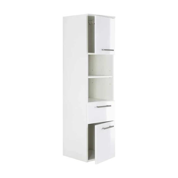 Weißer Hochglanz Badschrank Für Die Wand – Sondava I 5
