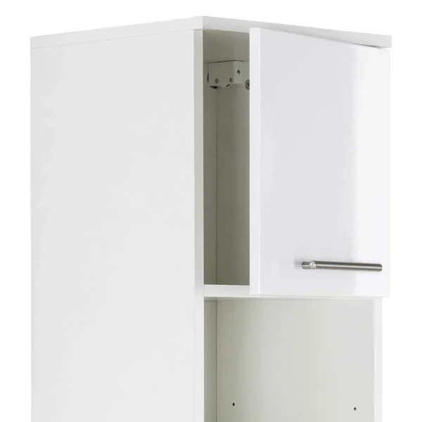 Weißer Hochglanz Badschrank Für Die Wand – Sondava I 7