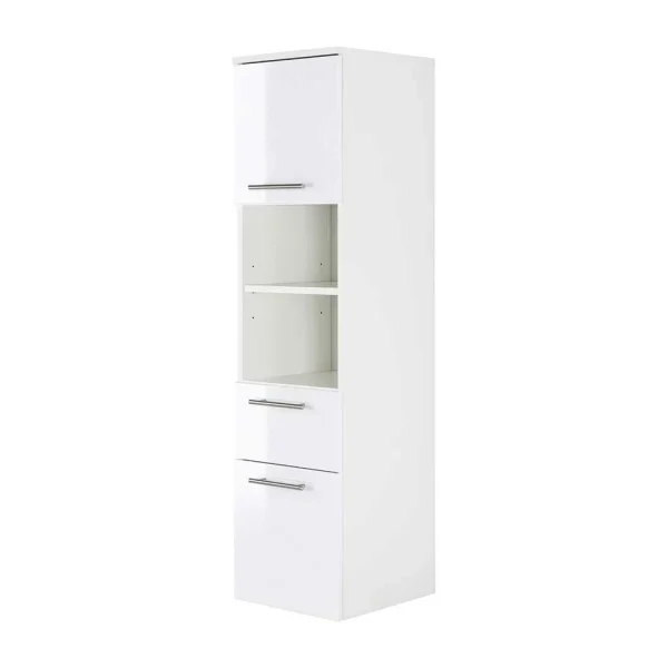 Weißer Hochglanz Badschrank Für Die Wand – Sondava I 1