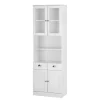 Weißer Hochschrank Mit 2 Glastüren – Gorgona 20