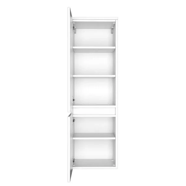 Weißer Midischrank Fürs Bad 2-türig – Vandan 4