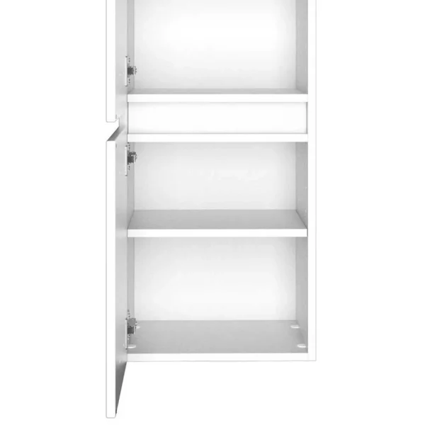 Weißer Midischrank Fürs Bad 2-türig – Vandan 5