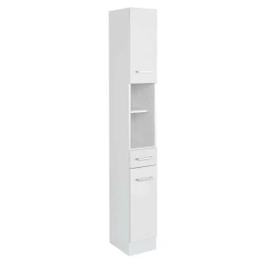 Weißer Stauraum Hochschrank Fürs Bad – Skiranov 10