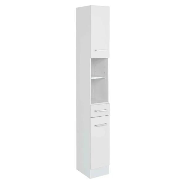 Weißer Stauraum Hochschrank Fürs Bad – Skiranov 3