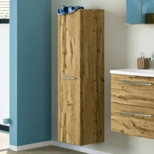 Wildeiche Holz Optik Badschrank 1-türig – Jaglynia 8