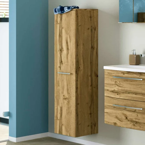Wildeiche Holz Optik Badschrank 1-türig – Jaglynia 3